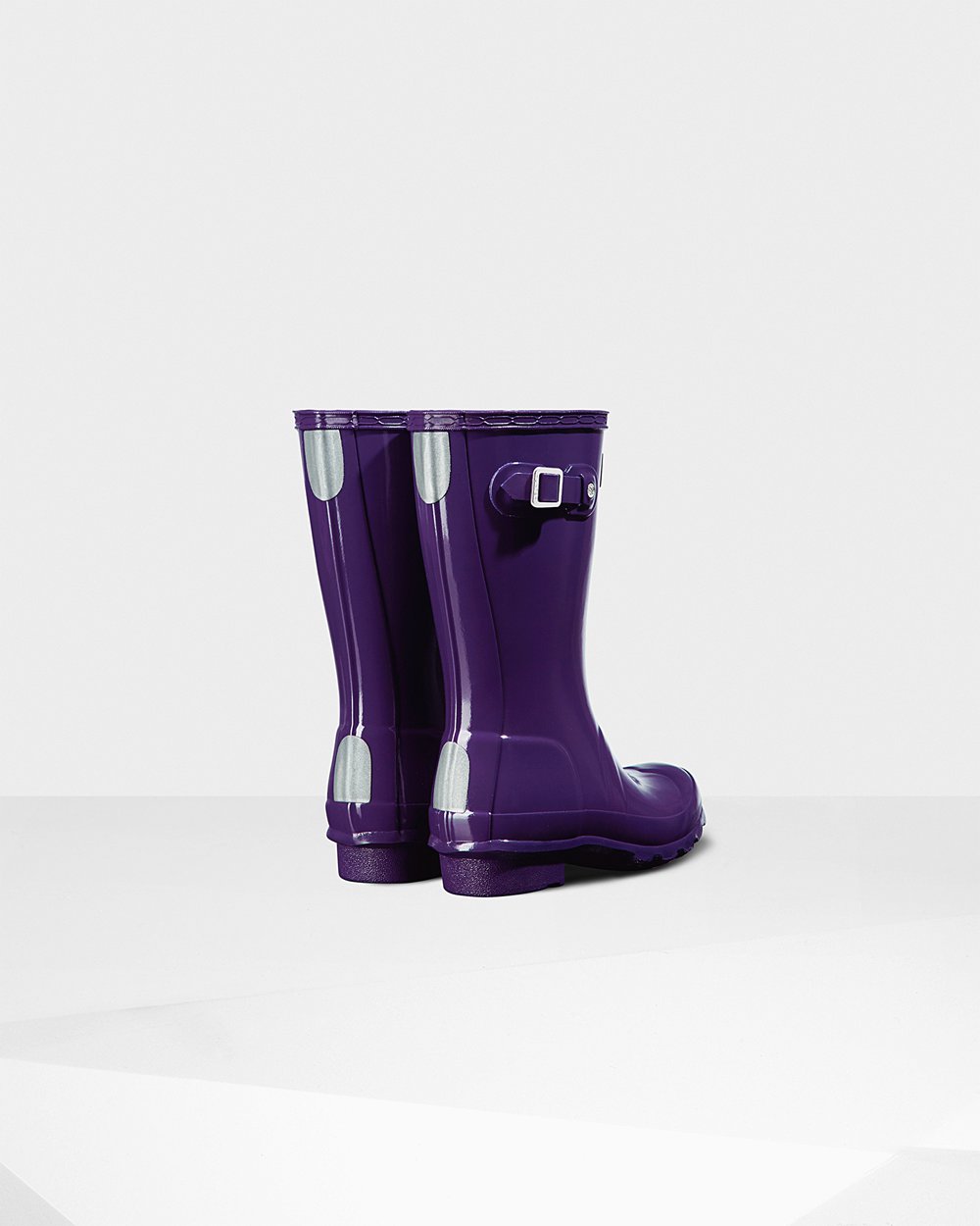 Botas De Agua Original Big Gloss Hunter Niños - Azules Morados - 954867GIP